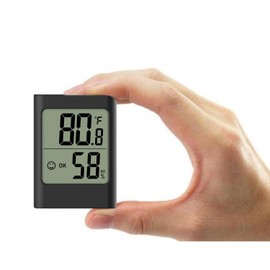 Maoskax Digital Hygrometer Thermometer Indoor LCD Room Temperature Gauge with Magnetism, Electronic Temperature and Humidity Meter for Home Greenhouse, Garden, Cellar, Office