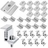 EATHEATY 28 Pack Solar Panel Mid Clamps for 35-50mm Solar