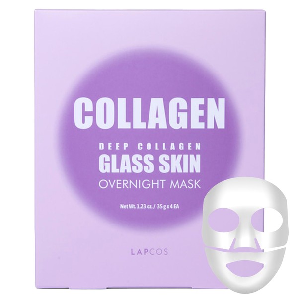 LAPCOS Deep Collagen Glass Skin Overnight Mask - Korean Skin