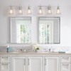 HAHZT Industrial Bathroom Vanity Lights: 3-Lights Silver Brushed Nickel Vintage