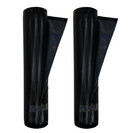 EDYCARX 11" x 19.5' (Total 39 Feet) Vacuum Seal Bags Black and Clear, Vacuum Sealer Bags for Food Storage, Heavy Duty Commercial Grade 5 Mil Vacuum Bags, 2 Rolls