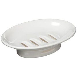 Asvel Emeal Soap Dish, Soap Tray, Bath Supplies, Ag, Antibacterial, White, 15 x 10.3 x 4.5