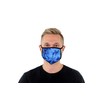 3 Pk Premium Blue Tie Dye Print Reusable Face Mask