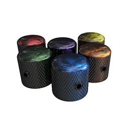 Xentric Guitars - AUTUMN PEARL Series 6mm Resin Dome Knobs (1 Knob, Blue Autumn Pearl)