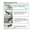NoNo Bracket - Curtain Rod Bracket Attachment (Brass Set of