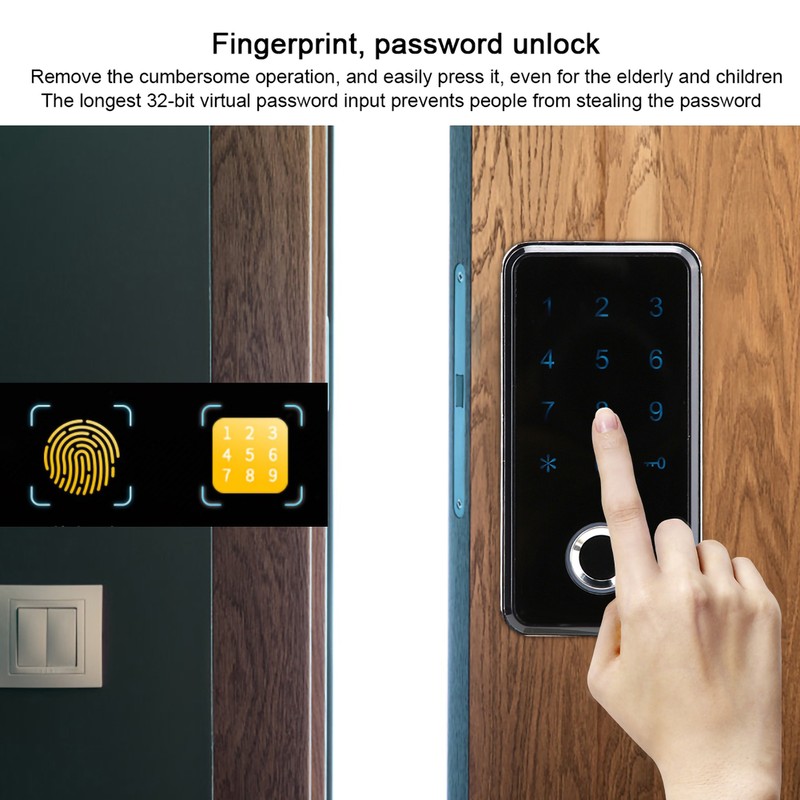 Smart Keyless Fingerprint Digital Password Electronic Lock For Cabinet File