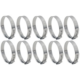 OCS Parts – Oetiker Ear Clamps 167 Series, 304 Stainless Steel, 38.5 mm Size, Pack of 10, Band Dimension 7 x 0.6 mm, Includes OCS Parts 2-Year Warranty