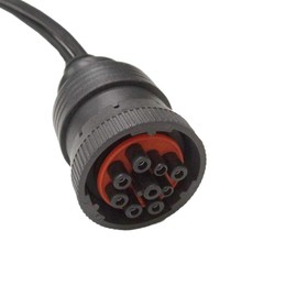 Ocstar J1939 to OBD2 Adapter Cable 9 Pin Y Cable Black SAE J1939 Type1 Extension Cable Male to Female to 16 Pin OBD2 Female Truck Cable Diagnostic Cable Y-Cable OBD-II for GPS Trackers and Scan Tools