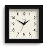 JONES CLOCKS® Mustard Wall Clock | Square Retro Clock |