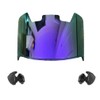 Purple Electroplated Iridium Mirror Premium Football Helmet Visor Eye Shield