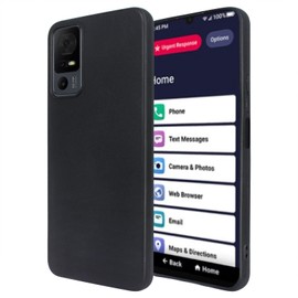 Lacass for Jitterbug Smart4 Case, Silicone Soft TPU Flex and Easy Grip Case for Jitterbug Smart 4 (2023) for Seniors (aka Lively Smart) (Black)