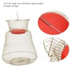 Stainless Steel Foldable Round Portable Fish Shrimp Basket Fishing Net