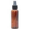 DIY Container Amber PET Plastic Bottle with Black Atomiser - 100ml