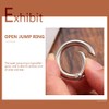 Tofficu 15pcs Key Rings - Metal Keychain Rings Keyring Ring