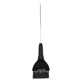 Colortrak Duo Color Brush, Pin Tail Ideal For Sectioning, Firm Straight Bristles, Ergonomic Rubber Grip, Contoured Thumb Groove To Prevent Fatigue, Easy To Clean, Black