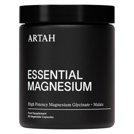 ARTAH Magnesium Glycinate & Malate Capsules, Unflavoured, 60 Count