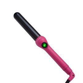 Jose Eber: Clipless Curling Iron 1" (25mm) - Pink - Professional Tourmaline Ceramic Barrel, Wand Styling Tool, Ion Technology, Heat Resistant Glove
