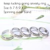 Fidget Toys Adults Anxiety Ring Fidget Spinner Ring Women Men