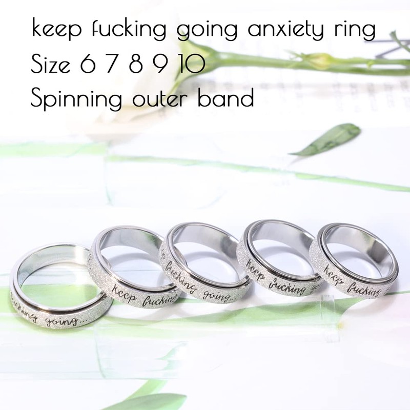 Fidget Toys Adults Anxiety Ring Fidget Spinner Ring Women Men