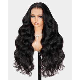 MEGALOOK Glueless Wigs Human Hair Pre Plucked 13X4 Lace Front Wigs for Black Women Body Wave Human Hair 220% Denstity Bleached Knots HD Lace Bye Bye Knots Glueless Wig (13x4 lace body wave, 22 inch)