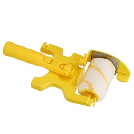 Rodillo de Pintura de Hilo Amarillo con Mango para Trabajos de Pintura, Reforma y Decoración, 30 X 12 X 6,4 Cm