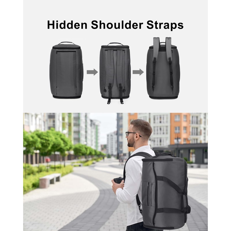 NPBAG Convertible Garment Duffle Bags for Travel - Carry on