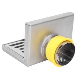 Corner Floor Drain, L Shape Stainless Steel Side Drain 10cm Wall Drain Wear , Shower Bases and Pans