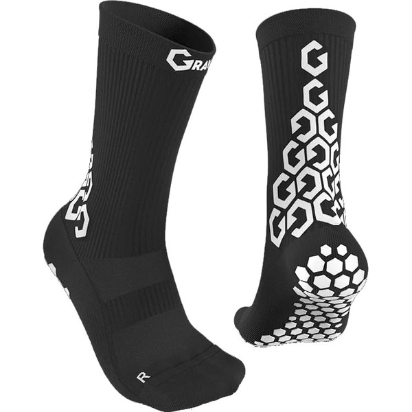 SENDA Gravity Pro Grip Socks with Non-Slip Technology, Soccer, Running,