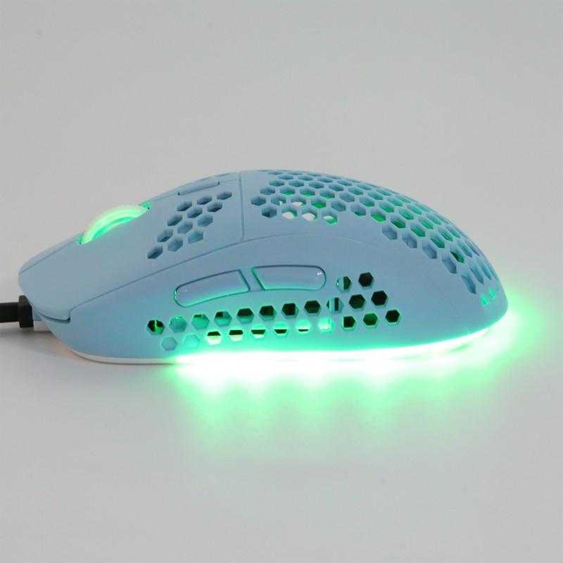 Wire Mouse Hollow Design DPI Adjustable RGB Lighting Effect Laptop
