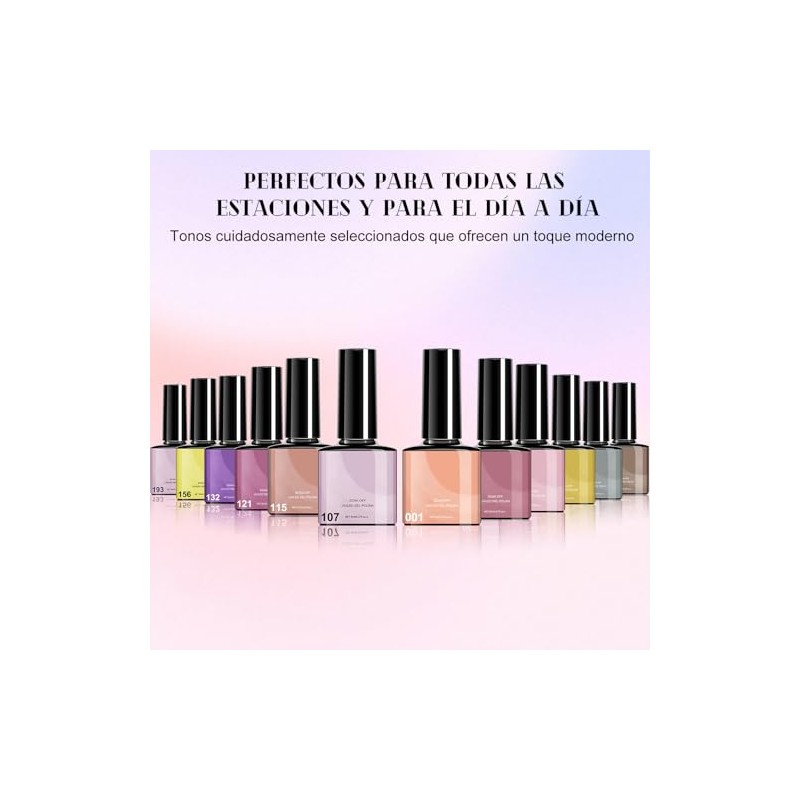 12PCS Esmalte de Uñas en Gel, Kits de Iñas de