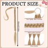 Long Ponytail Extension, 60cm Long Braided Ponytail with Tie Ponytail