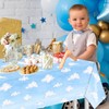 3Pcs Cloud Tablecloths-Cartoon Story Party Supplies Blue Sky White Clouds