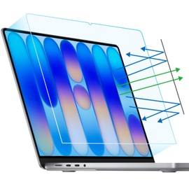 F FORITO 2-Pack Anti Blue Light Matte Screen Protector Compatible with 2026 MacBook Neo 13 inch with A18 Pro Chip - Eye Protection Blue Light Blocking & Anti Glare Laptop Screen Protector