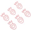100Pcs Carrot Paper Clips Carrot Shape Strong Metal Anti Slip