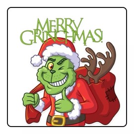 for the Special Times 20 - 2" X 2" Christmas Grinchmas Grinch Labels for Gift Favors or Envelope Seals