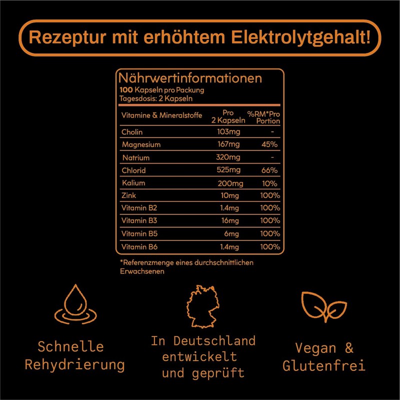 Kater Killer | 100 Capsules with Electrolytes and Vitamins |