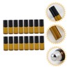 PACKOVE 20pcs Glass Roller Bottles Essential Oil Roll Containers Leak