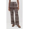 4TH & RECKLESS Women's Amira Trousers, Chocolate, Brown, Print, S