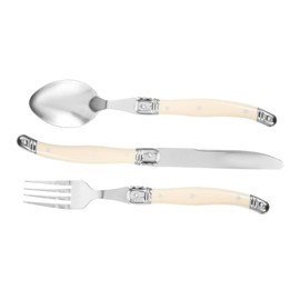 COLLBATH 1 Set Stainless Steel Cutlery Set Dinnerware Kit with Elegant Design for Home and Restaurant Use Includes Fork Spoon and for Parties and Special Occasions