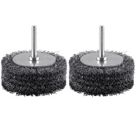 Rocaris 2 Pack Wire Brush for Drill Set,3 Inch Carbon Steel Wire Wheel for Drill Attachments,Heavy Duty Wire Wheel Removal Paint Rust & Corrosion, 1/4in Shank, 20000RPM