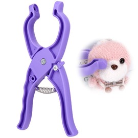 Juome Upgraded Safety Eye Tool for Crocheting - Crochet Tools for Attaching Crochet Safety Eyes, Auxiliary Tool for 5-30mm Stuffed Animals Safety Eyes Doll Making Supplies (Purple 1pcs)