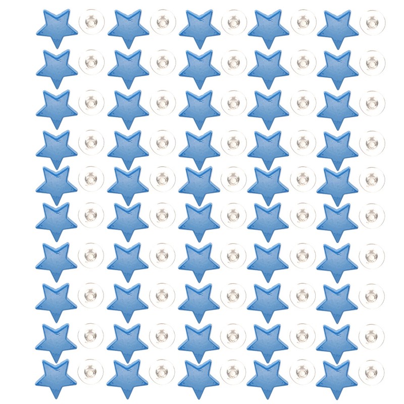 50 Sets Star Shape Rivet Screw Anti‑Rust Clothes Decoration Accessories