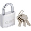 ABUS アバス南京錠 TITALIUM 64TI シルバー 25