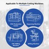 ‌AYCHOLIZ 6pcs Carbide CNC Drill Bit Set - 55 HRC