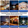 2Pack USB Rechargeable Emergency LED Light Bulbs Portable Tent Light