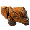 Nupuyai Tiger' Eye Turtle Figurine Ornament, Healing Crystal Energy Statue