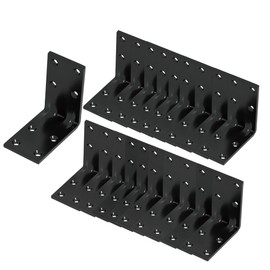 20pcs Steel Corner Brackets, 90 Degree Angle Bracket-2"x 2" Sturdy L Connector Braces for Decorative Knee Braces, Angle Brackets for Wood DIY Projects, L Shelf Brackets