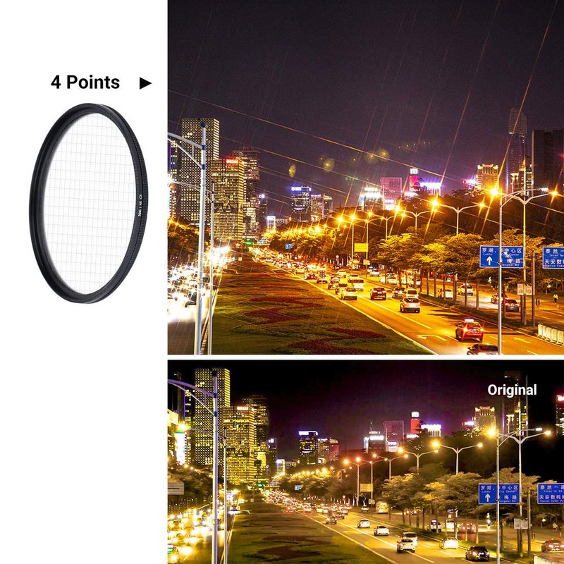 JJC 58mm Variable Star Filter Set (4 Points, 6 Points