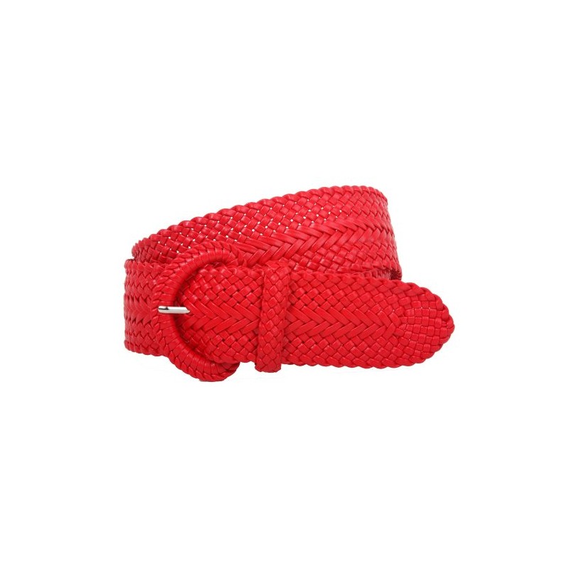 2 Inch Wide Hand Made Soft Metallic Woven Braided Round