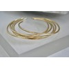 Set of Five Brass Stacking Cuff/Bangles Hammered & smooth textured